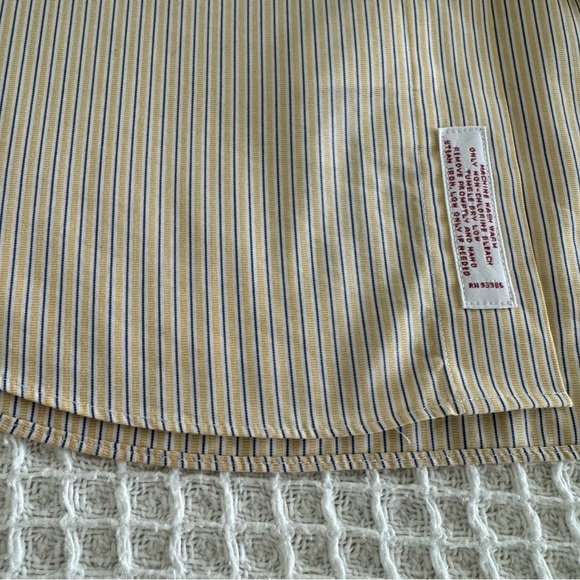 Brooks Brothers The Original Polo Shirt Regular Fit Stripped Non Iron Sz Large - Picture 14 of 17